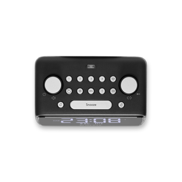 Roberts ORTUS4BK Large digit DAB+ / FM Radio with blutooth, dual alarm, sleep timer with presets (Av