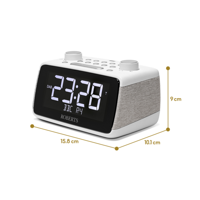 Roberts ORTUS4W Alarm Radio - DAB+/FM - Bluetooth - White