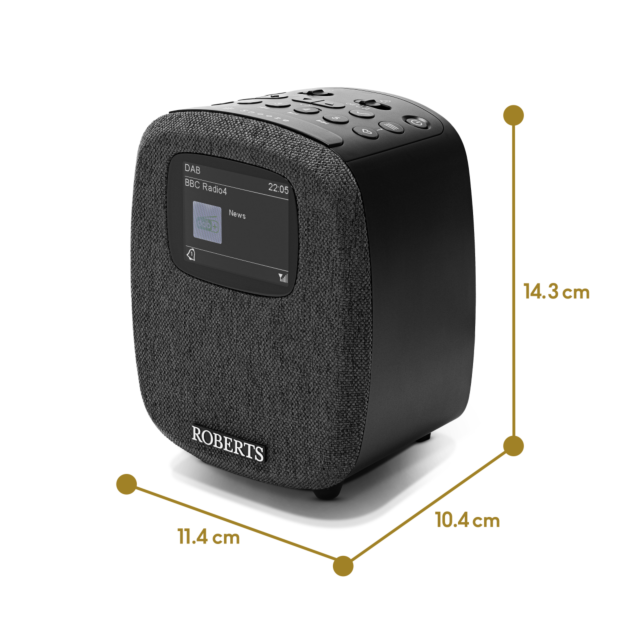 Roberts Radio ORTUS5BK DAB Clock Radio - Black