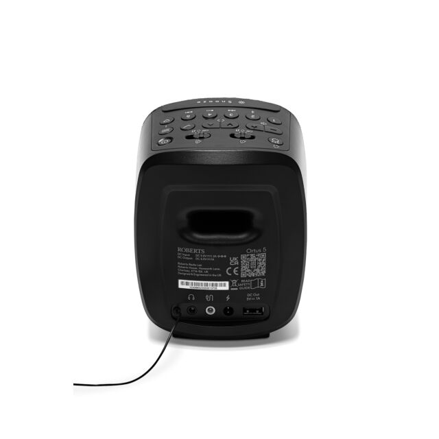 Roberts Radio ORTUS5BK DAB Clock Radio - Black