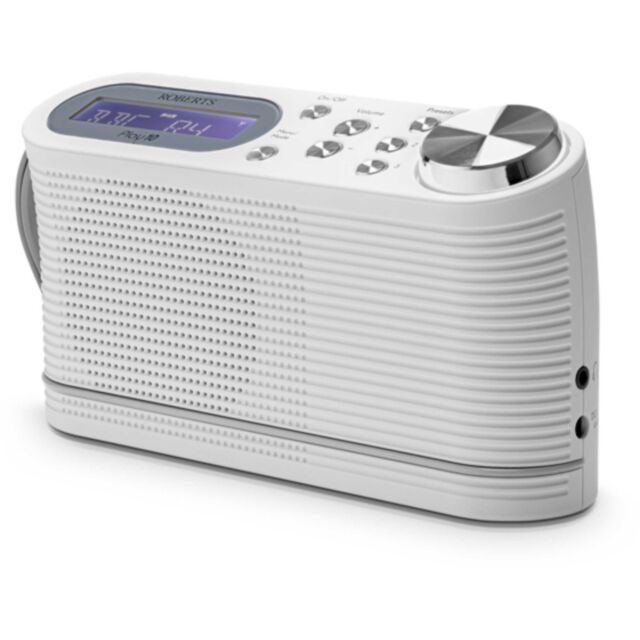 Roberts PLAY10W DAB/DAB+/FM RDS compact digital portable radio in White 