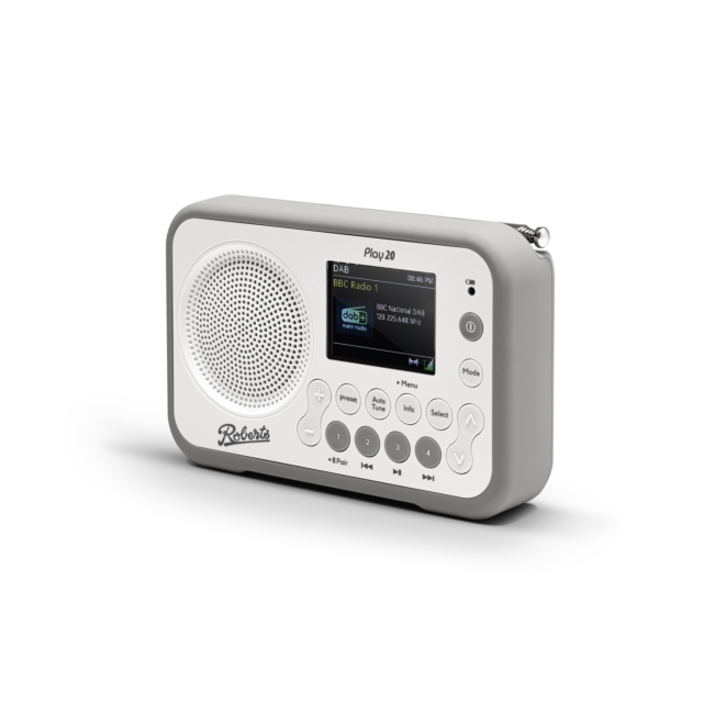 Roberts Radio PLAY20W DAB Radio - White