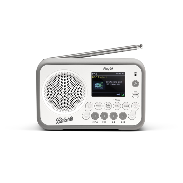 Roberts Radio PLAY20W DAB Radio - White