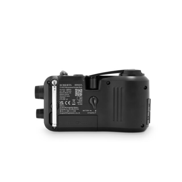 Roberts Radio R9957S Portable FM/AM Radio Black