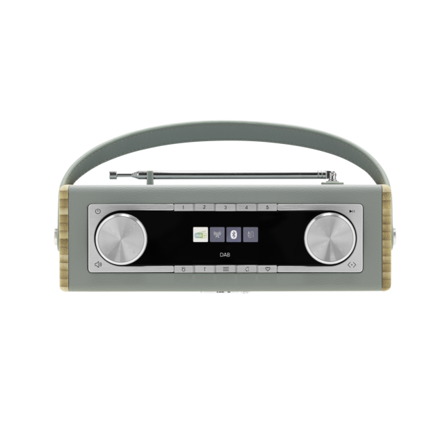 Roberts RAMBLERCLADE Rambler Classic DAB/DAB+/FM RDS full size radio with Bluetooth in Duck Egg - No