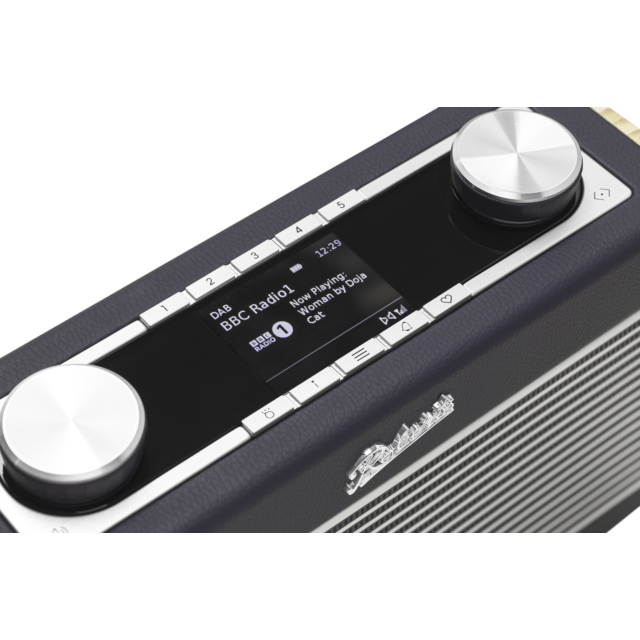 Roberts RAMBLERCLANB Rambler Classic DAB/DAB+/FM RDS full size radio with Bluetooth in Navy Blue - N