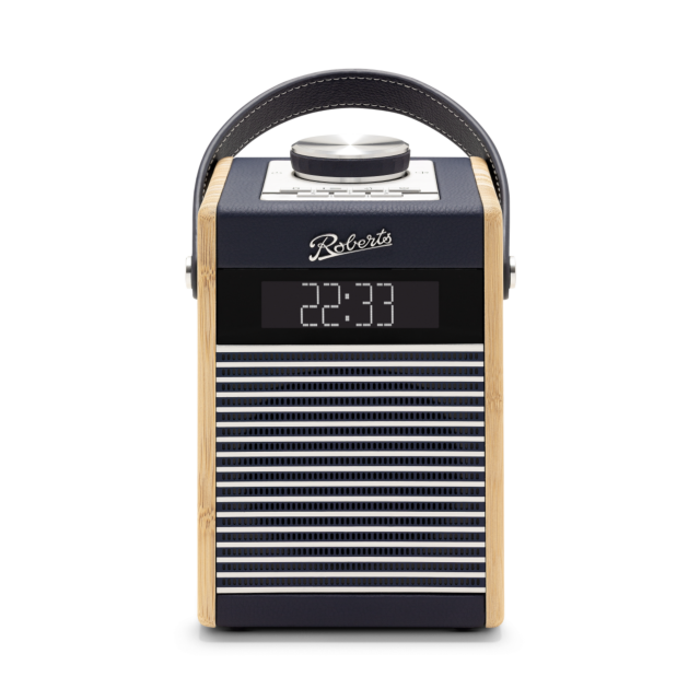Roberts RAMBLERMIDINB Rambler Midi DAB/DAB+/FM RDS Bookshelf radio with Bluetooth, alarms and built-