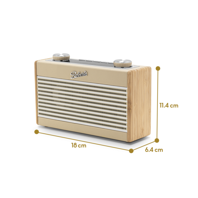 Roberts RAMBLERUNOPC Rambler Uno DAB/DAB+/FM RDS Radio with Bluetooth, Built-in battery charger for