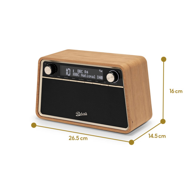Roberts Radio REVACH DAB+ FM Bluetooth Cherry Wood