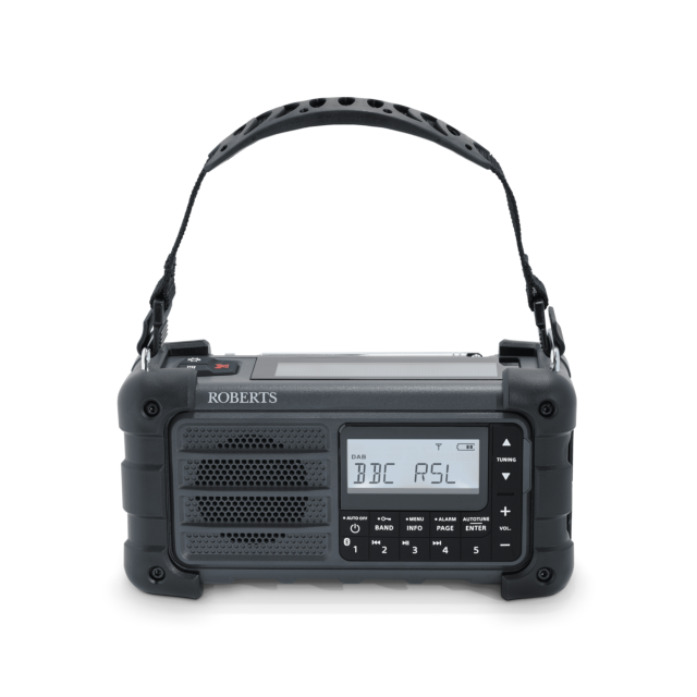 Roberts SOLAR DAB 99 DAB+/FM multi-powered radio with Bluetooth, USB/rechargeable battery/hand crank