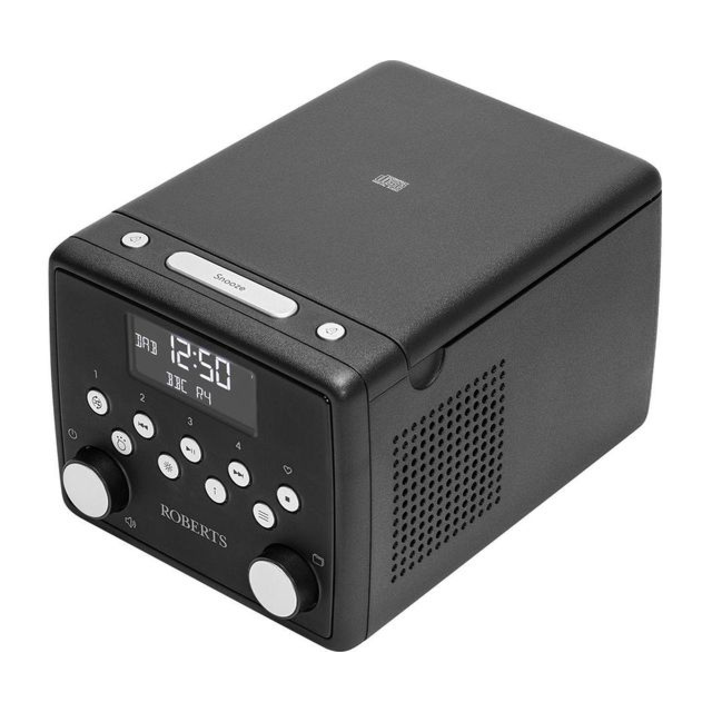Roberts Sound 49 DAB+/FM Clock Radio with Bluetooth - Black