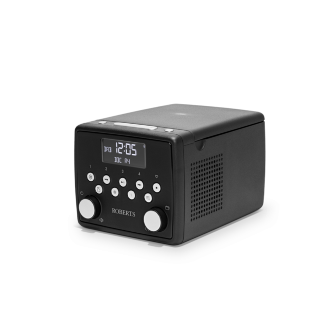 Roberts SOUND 49BK DAB+/FM Bedside Radio W/ CD & Bluetooth. CD And USB Bookmark Stereo Black