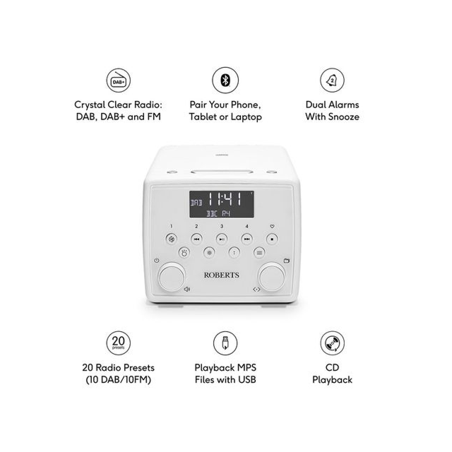 Roberts Sound 49 DAB+/FM Bluetooth Alarm Clock Radio