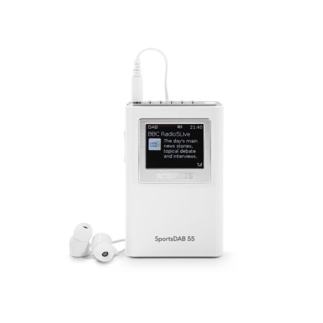 Roberts SPORTSDAB55 DAB/DAB+/FM RDS personal digital radio with full colour LCD Display AVAILABLE AU