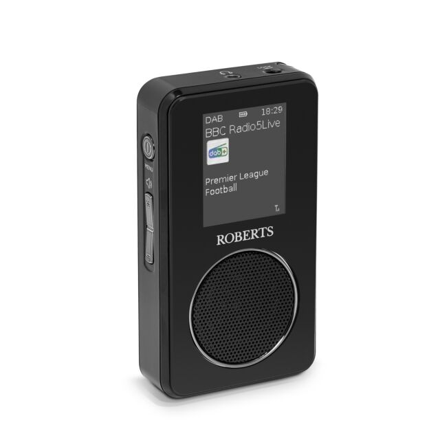 Roberts SPORTSDAB65 DAB/DAB+/FM RDS personal digital radio with full colour LCD Display and Built-In