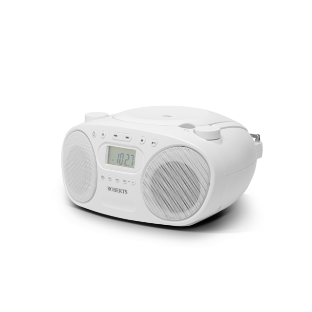 Roberts ZOOMBOXFMW Fm/Mw/Cd Stereo Radio In White