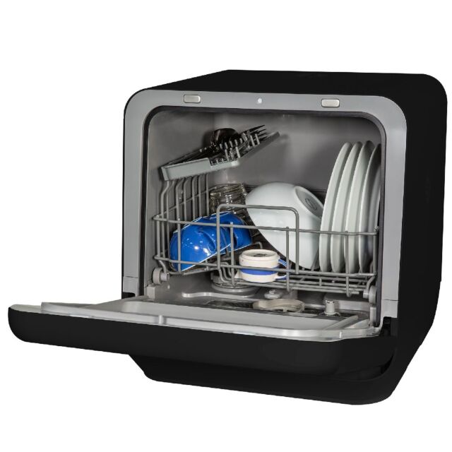 Russell Hobbs RH2TTDW101B 2 Place Setting Table Top Dishwasher In Black