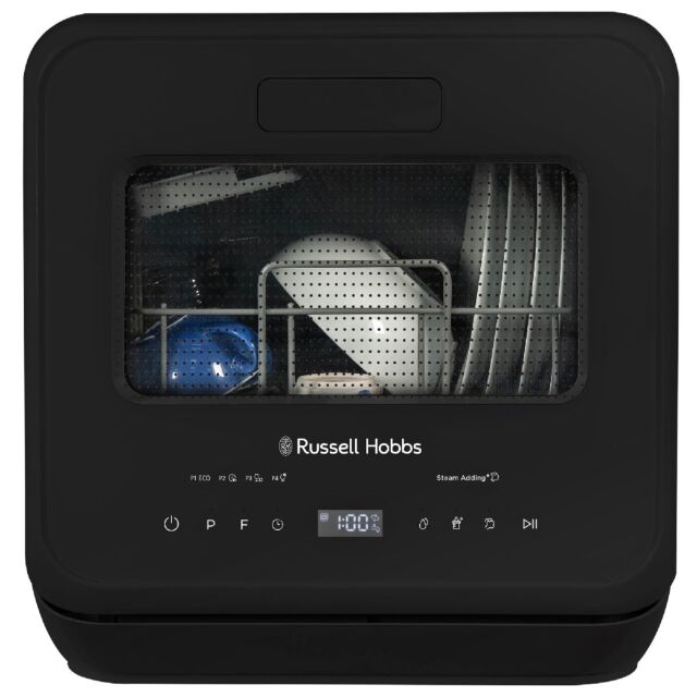 Russell Hobbs RH2TTDW101B 2 Place Setting Table Top Dishwasher In Black