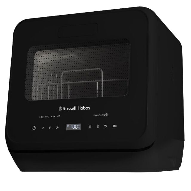 Russell Hobbs RH2TTDW101B 2 Place Setting Table Top Dishwasher In Black