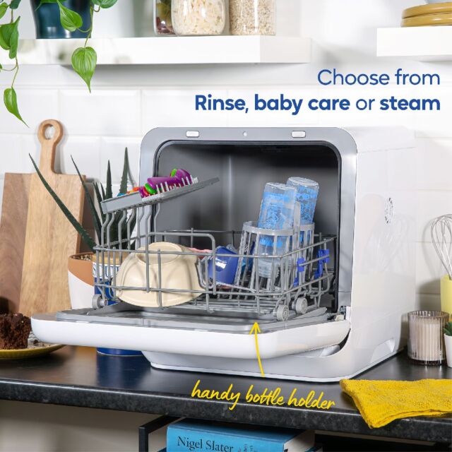 Russell Hobbs RH2TTDW101W 2 Place Setting Table Top Dishwasher In White