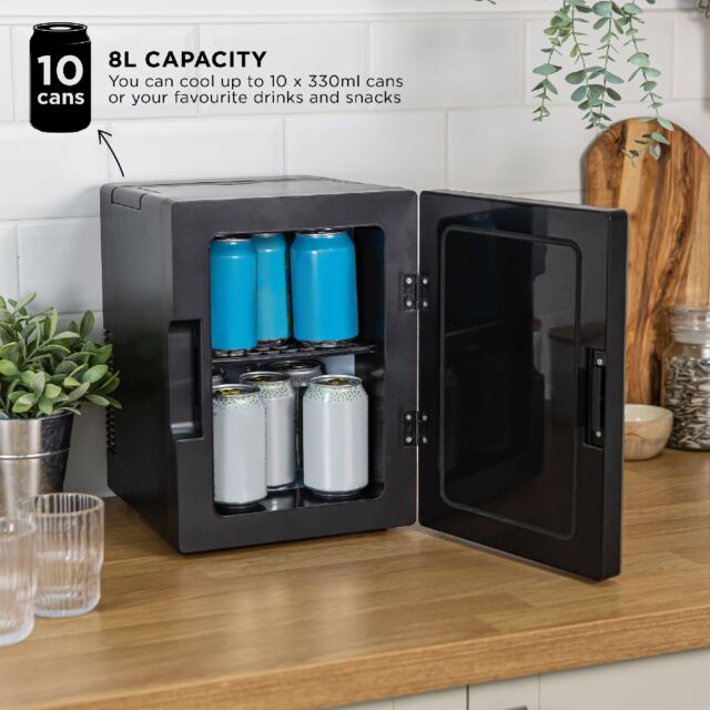 Russell Hobbs RH8CLR8001S 8L Fridge - Silver