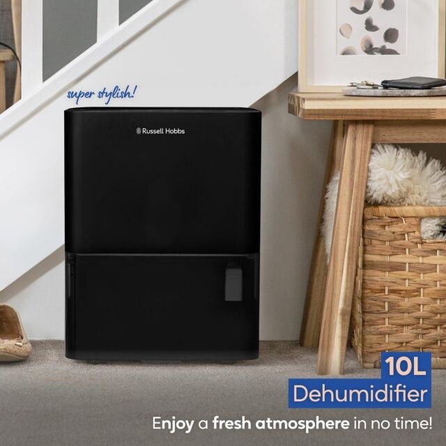 Russell Hobbs RHDH1001B 10L Dehumidifier - Black