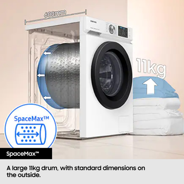 Samsung WW11DG5B25AEEU 11kg 1400rpm Washing Machine in White Finish