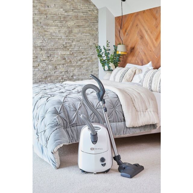 Sebo 92621CI Airbelt E1 Arctic Cylinder Vacuum Cleaner - White