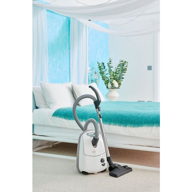 Sebo 92621CI Airbelt E1 Arctic Cylinder Vacuum Cleaner - White
