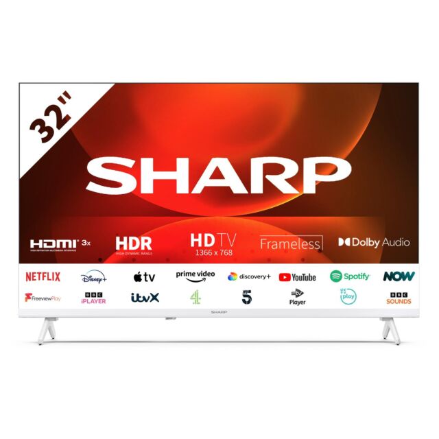 Sharp 1T-C24GD2225K 24inch HD Ready Frameless Smart Roku TV