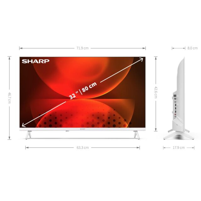 Sharp 1T-C24GD2225K 24inch HD Ready Frameless Smart Roku TV