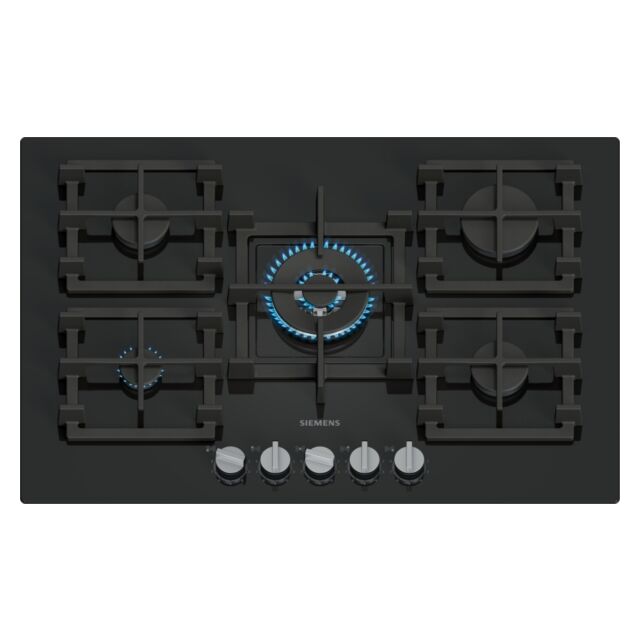 Siemens EP7A6QI40 75cm, 5 burners, 4.0kW Wok burner, Optimised stepFlame, 5 Dishwasher suitable cast