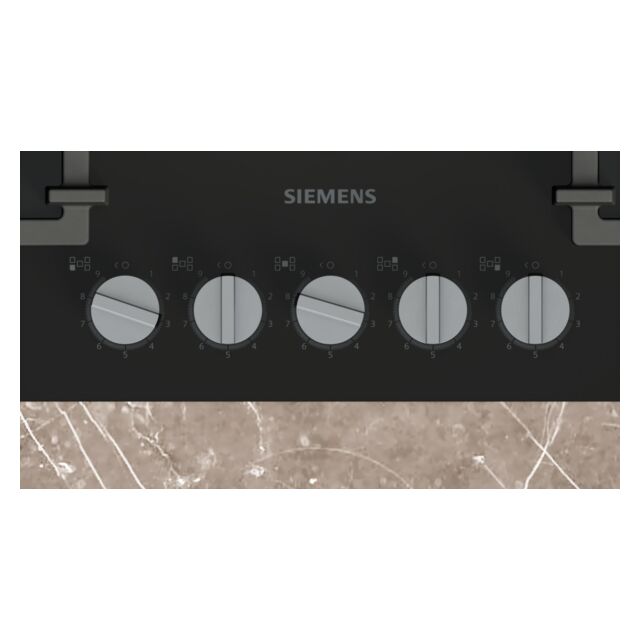 Siemens EP7A6QI40 75cm, 5 burners, 4.0kW Wok burner, Optimised stepFlame, 5 Dishwasher suitable cast