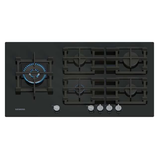 Siemens EP9A6MI40 90 cm, 5 burners, 4.0kW Wok burner, Optimised stepFlame, 5 Dishwasher suitable cas