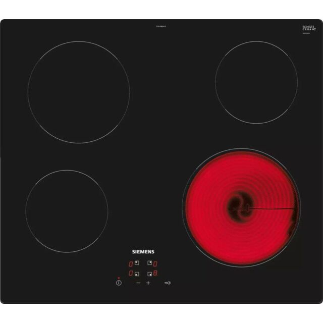 Siemens ET61RBEA1E 60 cm, 4 zones, 17 power levels, Touch control, Frameless