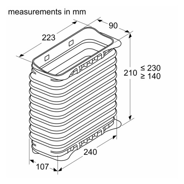 Siemens HZ9VDSS2 Flexible Connection piece for use between straight channel ducting components and b