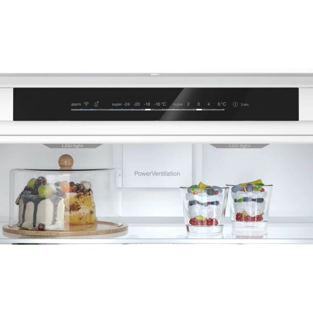 Siemens KB96NADD0G 193.5x71 XXL NoFrost bottom freezer, LED light with soft start, XXL HyperFresh dr