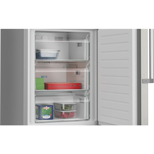 Siemens KG39NAIAU 203x60 noFrost fridge freezer, hyperFresh, bottle rack, bottle chiller, freezer li