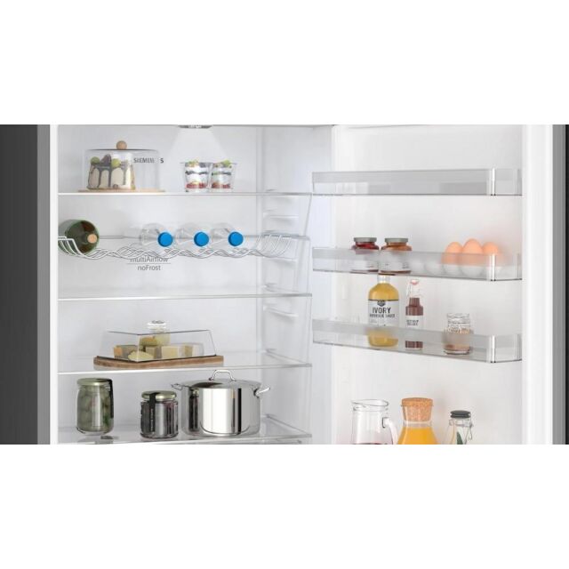 Siemens KG49NXXDF 203x70 noFrost fridge freezer, hyperFresh drawer, LED lights, LED electronics, chi