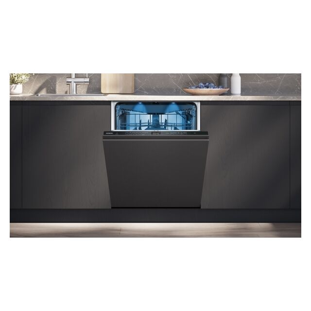 Siemens SN95EX12CG autoOpen Dry, 8 programmes, flexComfort baskets, varioDrawer, Blue sideLight, Blu
