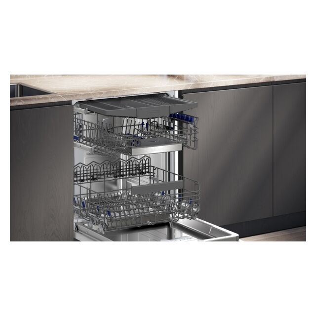 Siemens SN95EX12CG autoOpen Dry, 8 programmes, flexComfort baskets, varioDrawer, Blue sideLight, Blu