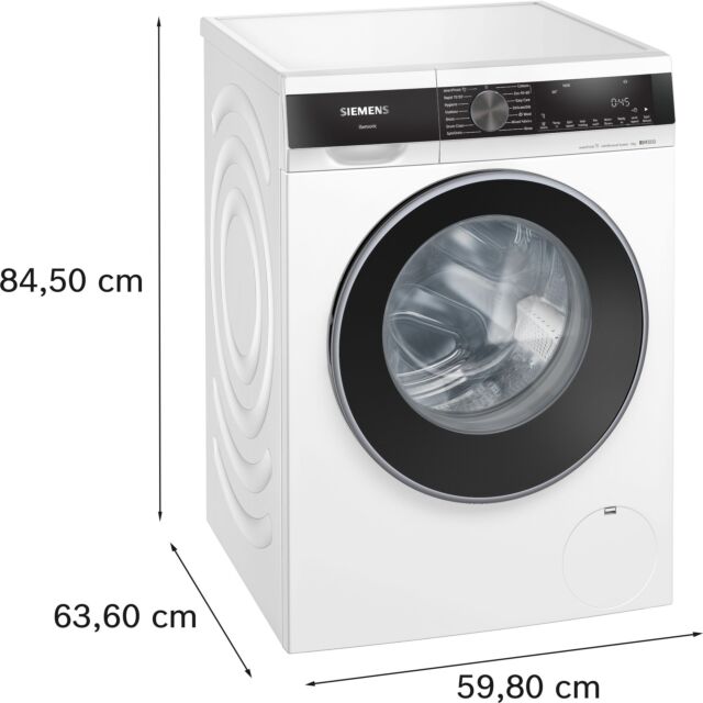 Siemens WG46G2Z1GB 9kg, 1600rpm, steam smartFinish, stainRemoval, iQdrive, varioSpeed, LED display, 