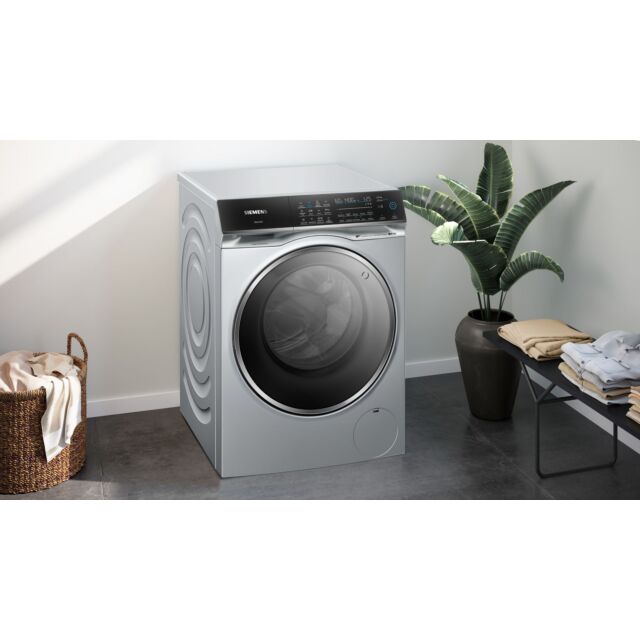 Siemens WN54C2ATGB 10.5kg/ 6kg, 1400rpm, Home Connect, intelligent dosing, Prewash, varioSpeed, stai