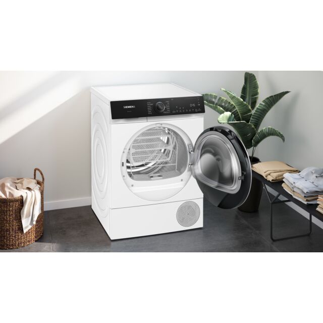 Siemens WQ46H2D9GB Capacity 9kg, Heat Pump dryer, sensor technology, varioSpeed, Home Connect, Chrom
