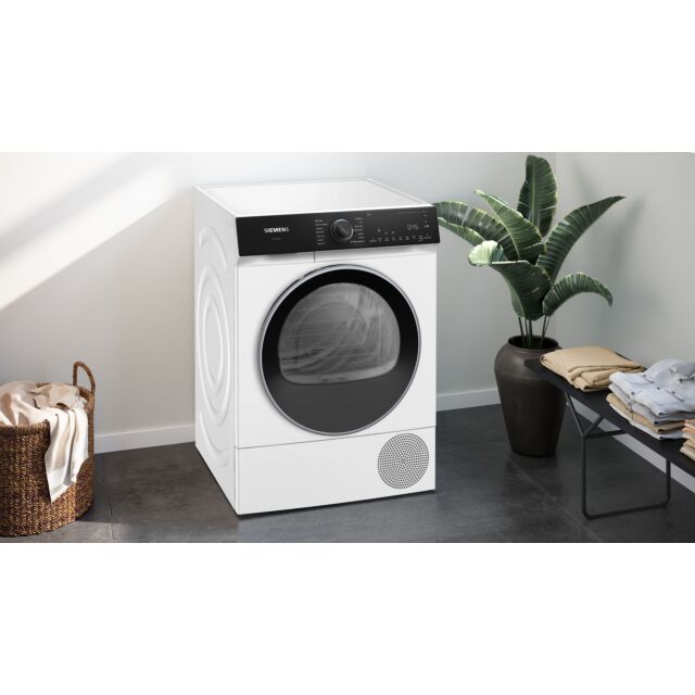 Siemens WQ46H2D9GB Capacity 9kg, Heat Pump dryer, sensor technology, varioSpeed, Home Connect, Chrom