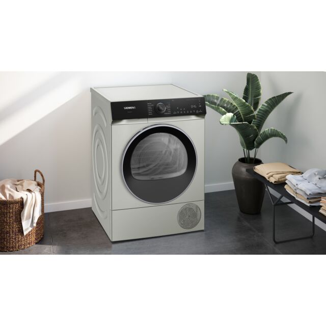Siemens WQ46H2DXGB Capacity 9kg, Heat Pump dryer, sensor technology, varioSpeed, Home Connect, Chrom
