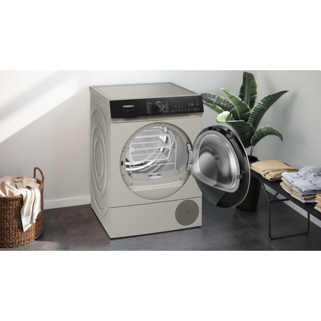 Siemens WQ46H2DXGB Capacity 9kg, Heat Pump dryer, sensor technology, varioSpeed, Home Connect, Chrom