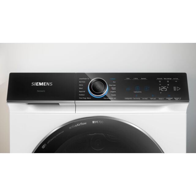 Siemens WR47B2C9GB Capacity 9kg, Heat Pump dryer, sensor technology, varioSpeed, Home Connect, Large