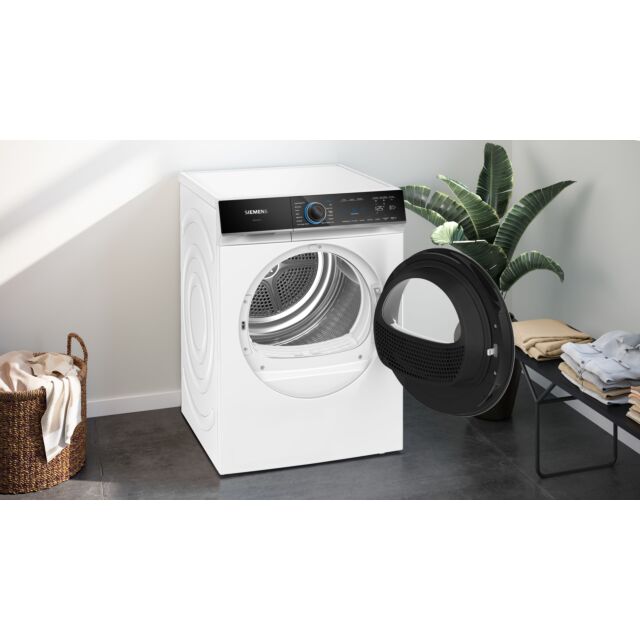 Siemens WR47B2C9GB Capacity 9kg, Heat Pump dryer, sensor technology, varioSpeed, Home Connect, Large