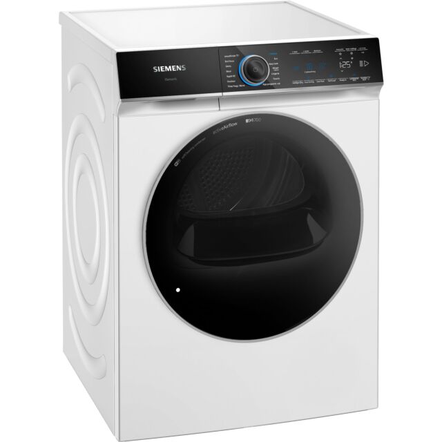 Siemens WR47B2C9GB Capacity 9kg, Heat Pump dryer, sensor technology, varioSpeed, Home Connect, Large